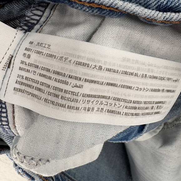 Abercrombie & Fitch The Loose High Rise Jeans Women’s Size 27 / 4 Long Blue Medi - Picture 10 of 11